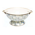 Mackenzie-Childs Sterling Check, Grey and White Checked Enamel Everything Bowl