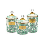 MacKenzie-Childs Emerald English Garden Medium Canister