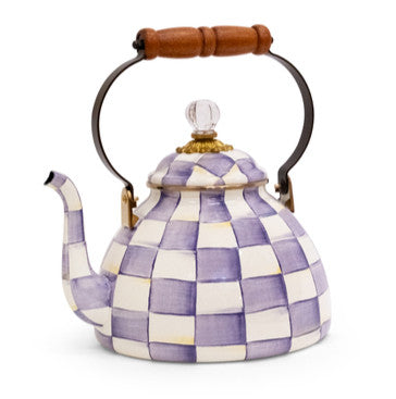 Violet Check 3 Quart Tea Kettle