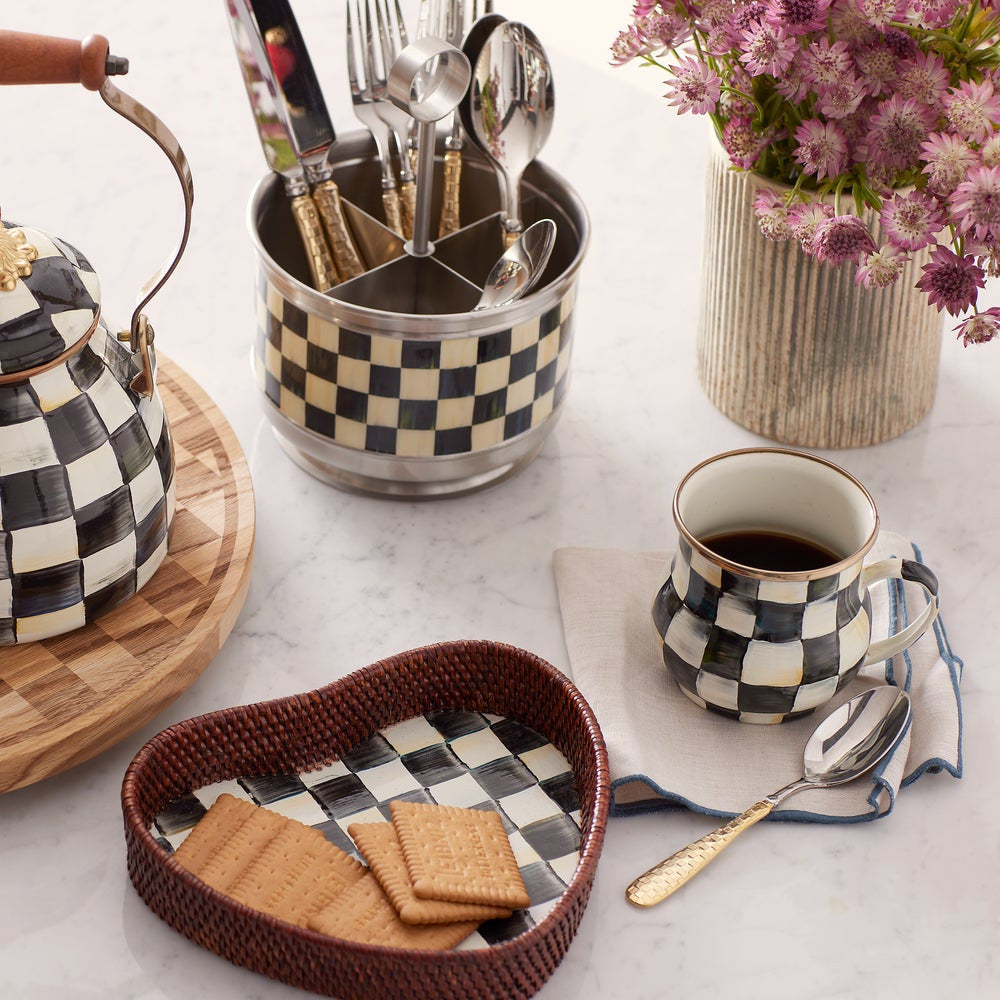 Supper Club Flatware Caddy - Courtly Check Display