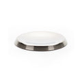 MacKenzie-Childs ribbed dish pillar candle holder - silver