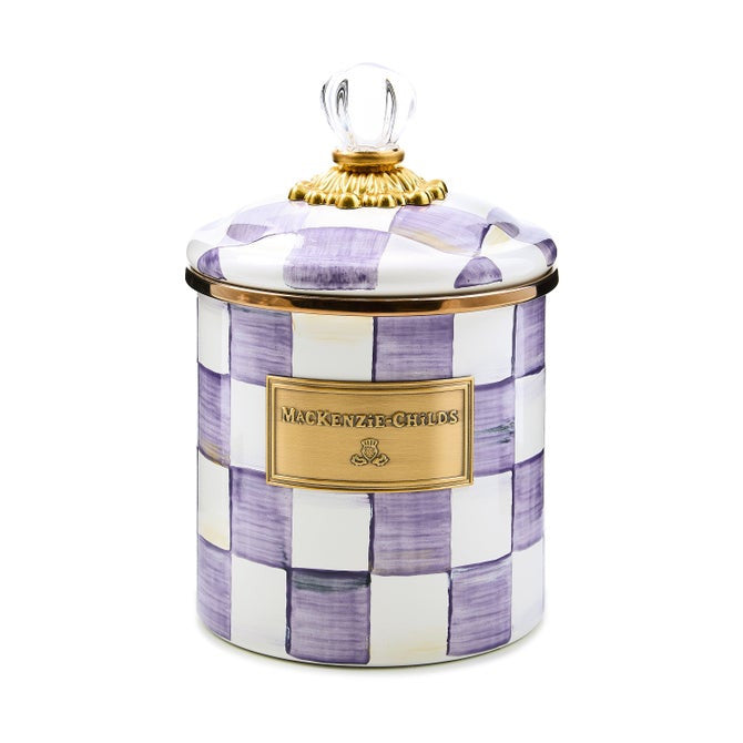 Violet Check Small Canister