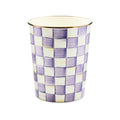 Violet Check Waste Bin