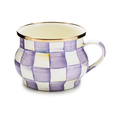 Violet Check Teacup
