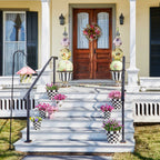 MacKenzie-Childs, Hand Painted Hollyhock Birdhouse