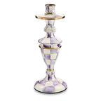 Violet Check Medium Candlestick