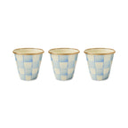 Sky Check Herb Pots, Set of 3