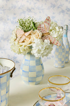 Sky Check Tall Vase