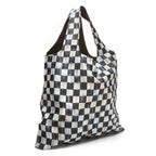Mackenzie-Childs Courtly Check, Black and White Checked To Go Tote
