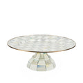 MacKenzie-Childs Sterling Check Pedestal Platter - Large