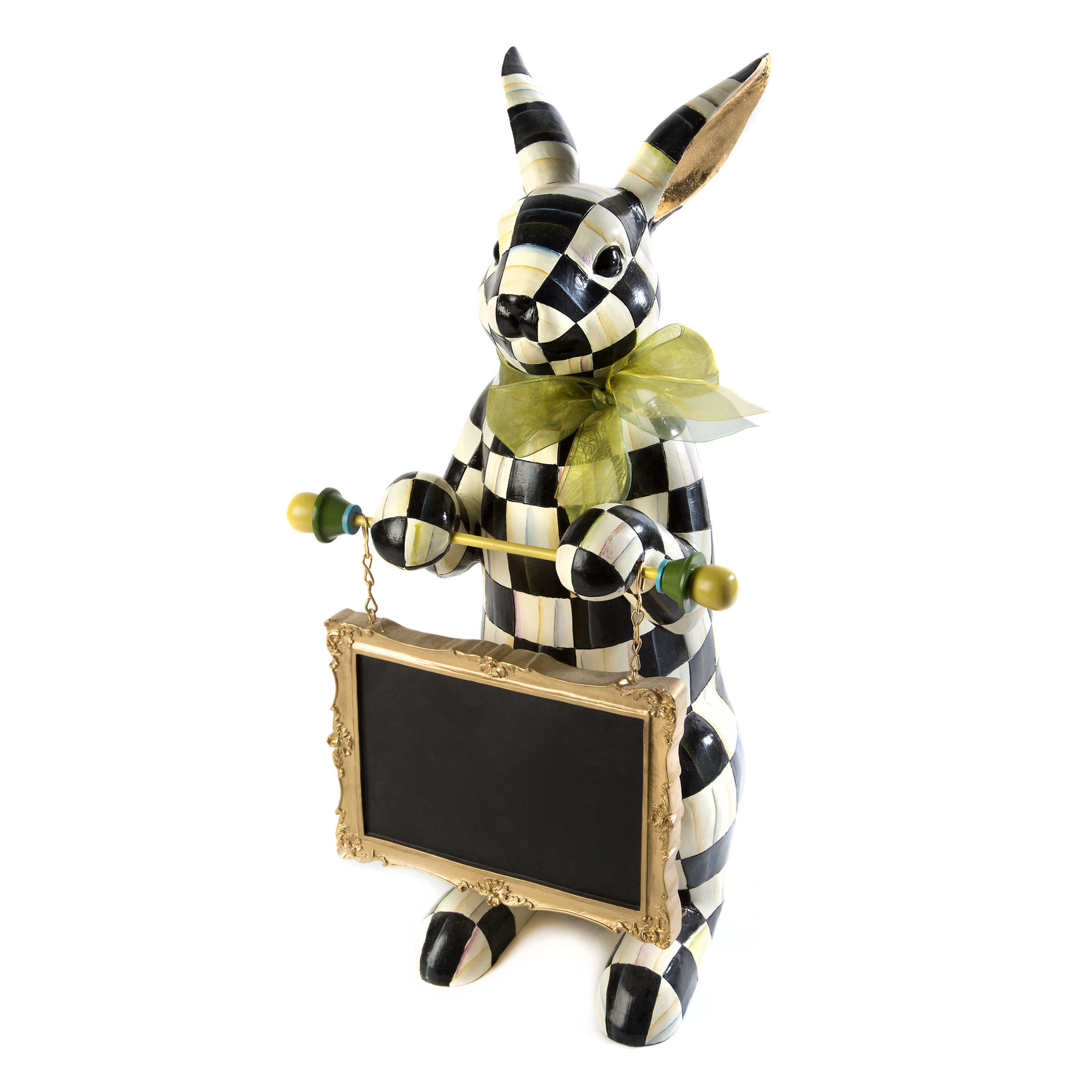 MacKenzie-Childs Courtly Check Menu Rabbit