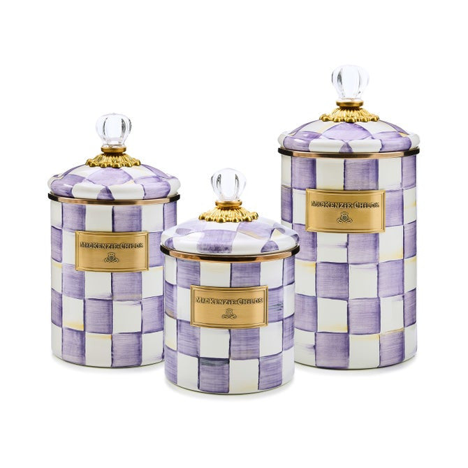 Violet Check Large Canister