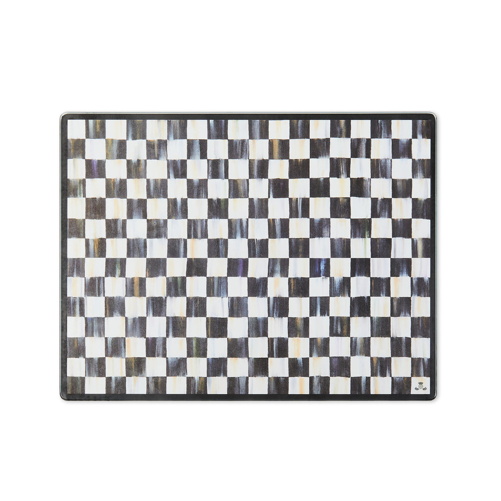 Courtly Check Glass Cutting Board, Set Of 2