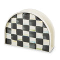 Mackenzie-Childs Courtly Check, Black and White Checked Enamel Napkin Holder