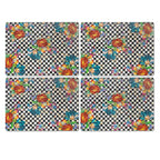 MacKenzie-Childs Courtly Flower Market Cork Back Placemats - Set of 4