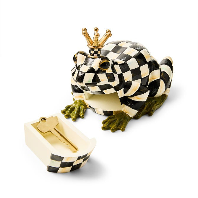 Courtly Check Frog Hide-a-Key