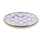 Violet Check Salad/Dessert Plate