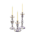 Violet Check Medium Candlestick