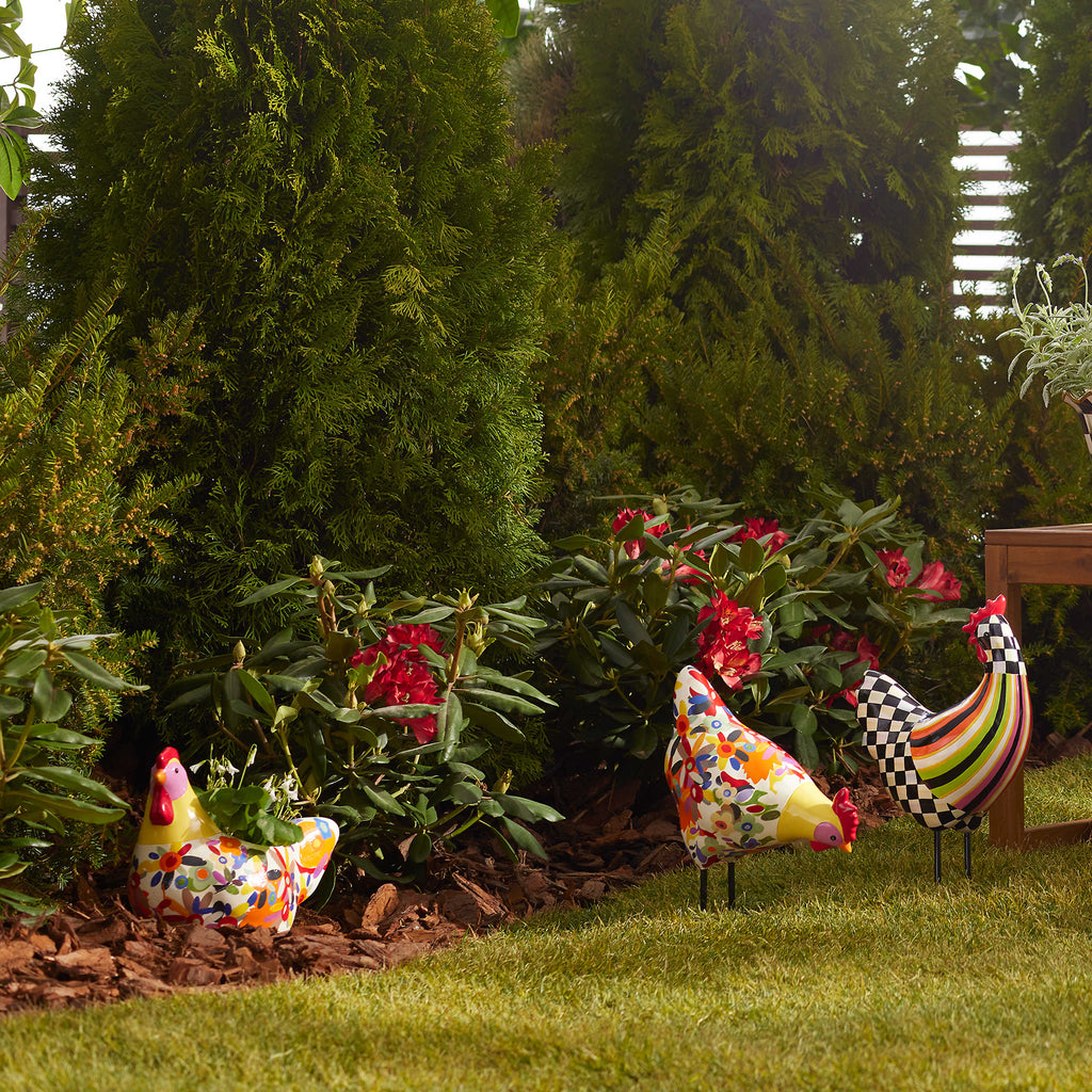 Mackenzie-Childs Avant Garden Chicken - Floral
