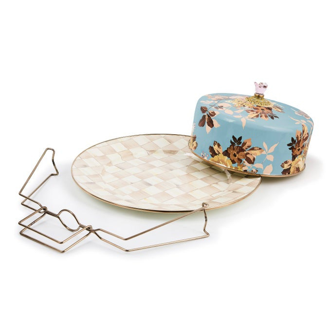 Wild Rose Slate Cake Carrier