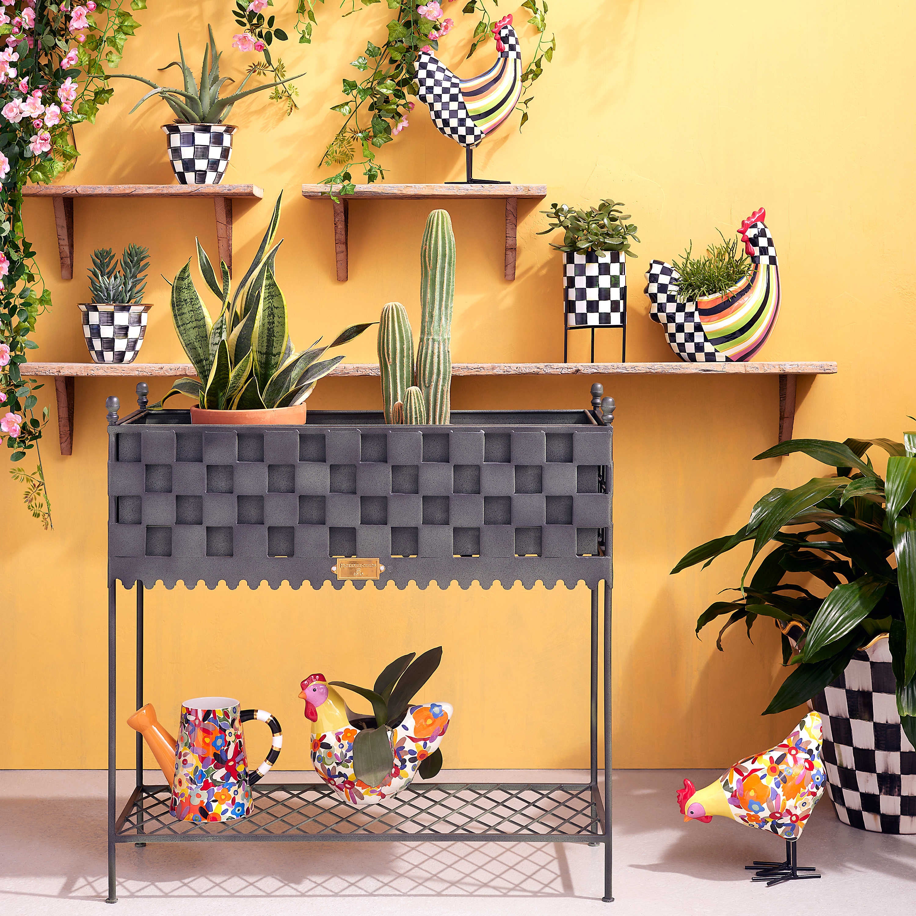Mackenzie-Childs Avant Garden Chicken - Floral