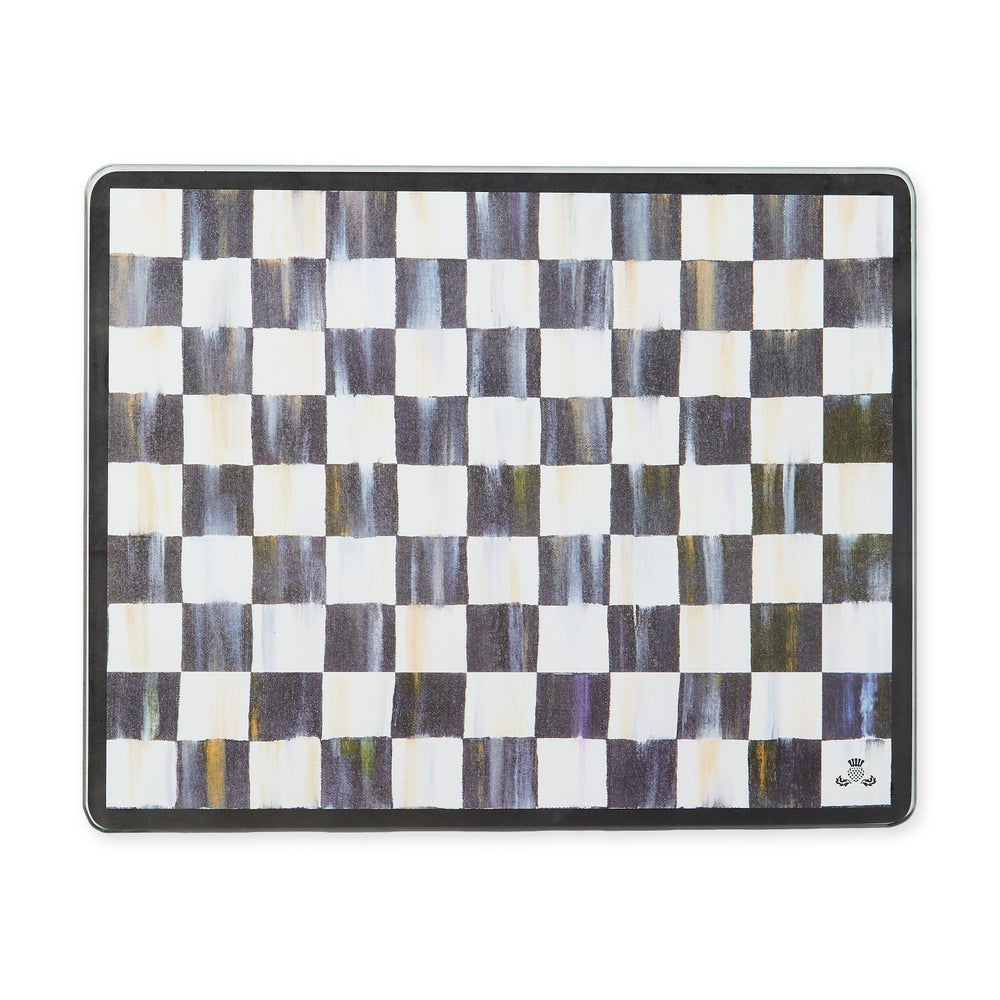 Courtly Check Glass Cutting Board, Set Of 2