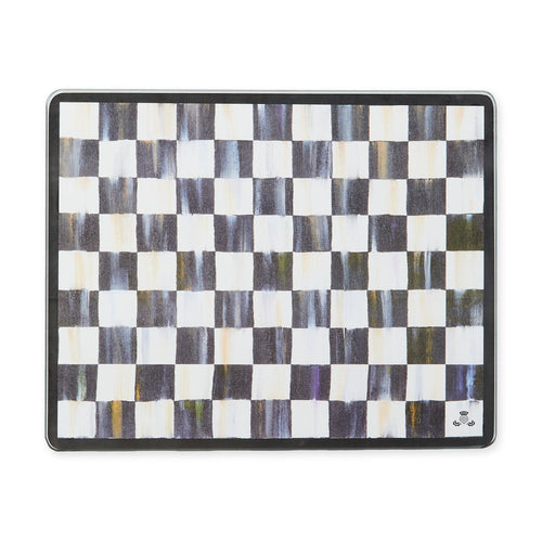 Courtly Check Glass Cutting Board, Set Of 2