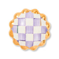 Violet Check Round Knob