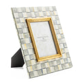 Mackenzie-Childs Sterling Check, Grey and White Checked Photo Frame 5" x 7"