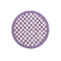 Violet Check Round Placemat