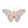 Violet Check Butterfly Wall Decor