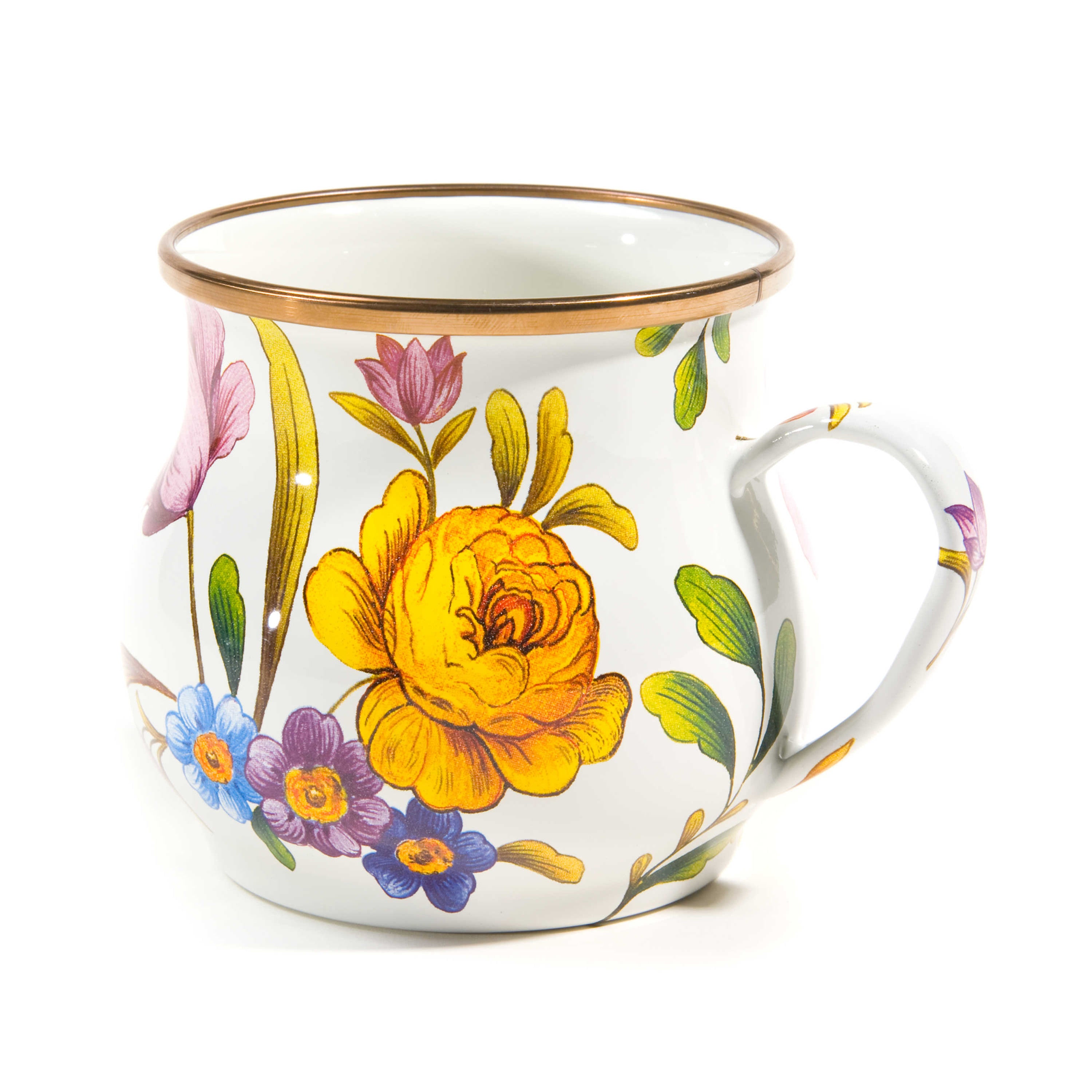 Mackenzie-Childs Flower Market, Floral Patterned Mug - White