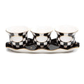 Mackenzie-Childs Courtly Check, Black and White Checked Herb Garden Set