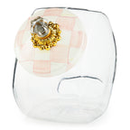 Mackenzie-Childs Rosy Check, glass and pink and white checked sweets jar