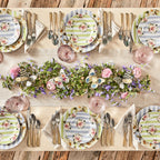 Mackenzie-Childs Wildflowers Dessert Plate - Green