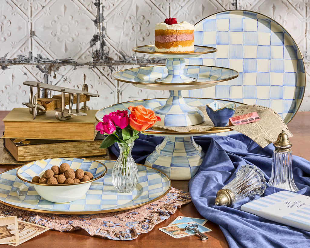 Sky Check Serving Platter