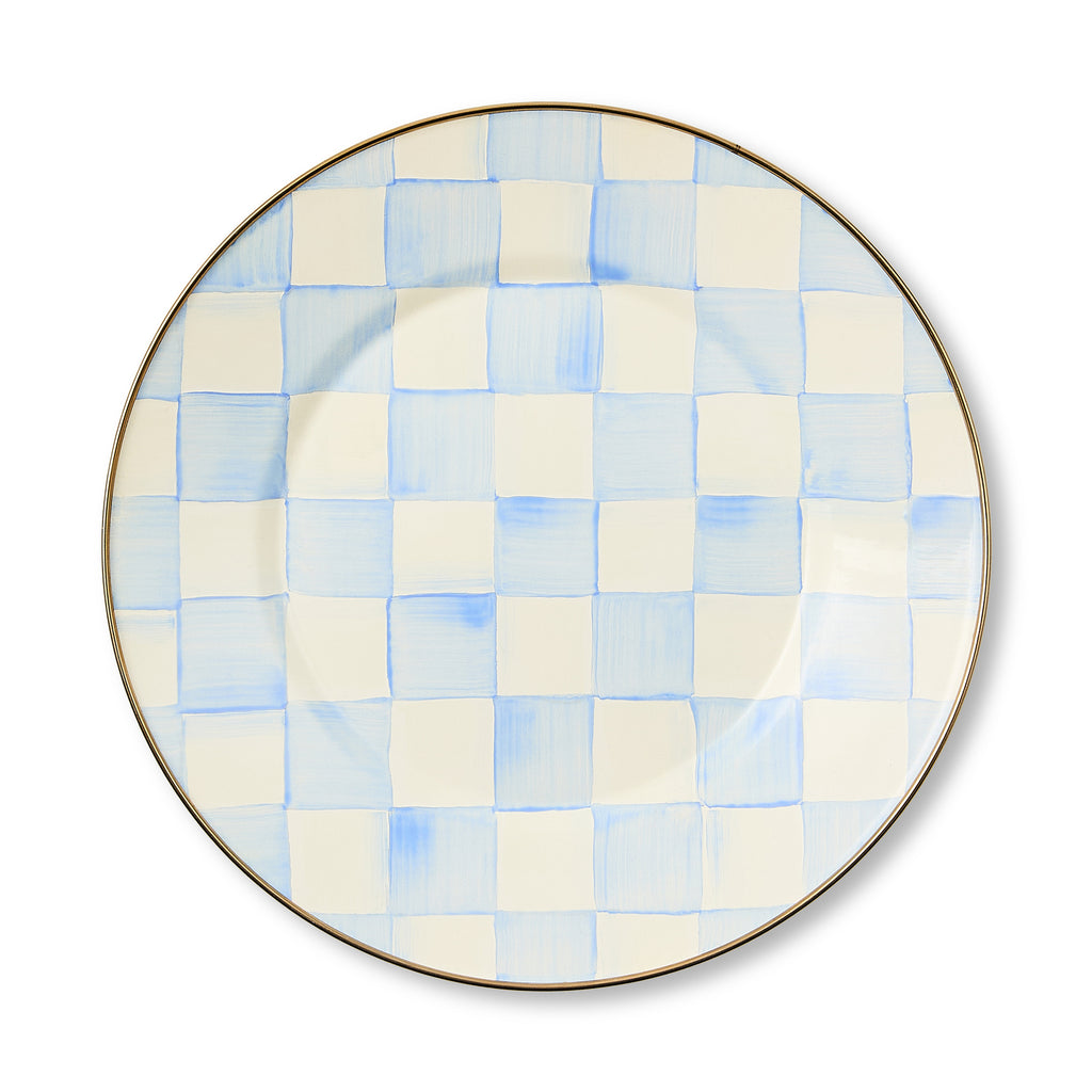 Sky Check Dinner Plate