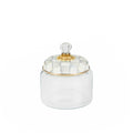 Mackenzie-Childs Sterling Check, Grey and White Checked Kitchen Canister - Small