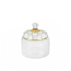 Mackenzie-Childs Sterling Check, Grey and White Checked Kitchen Canister - Small