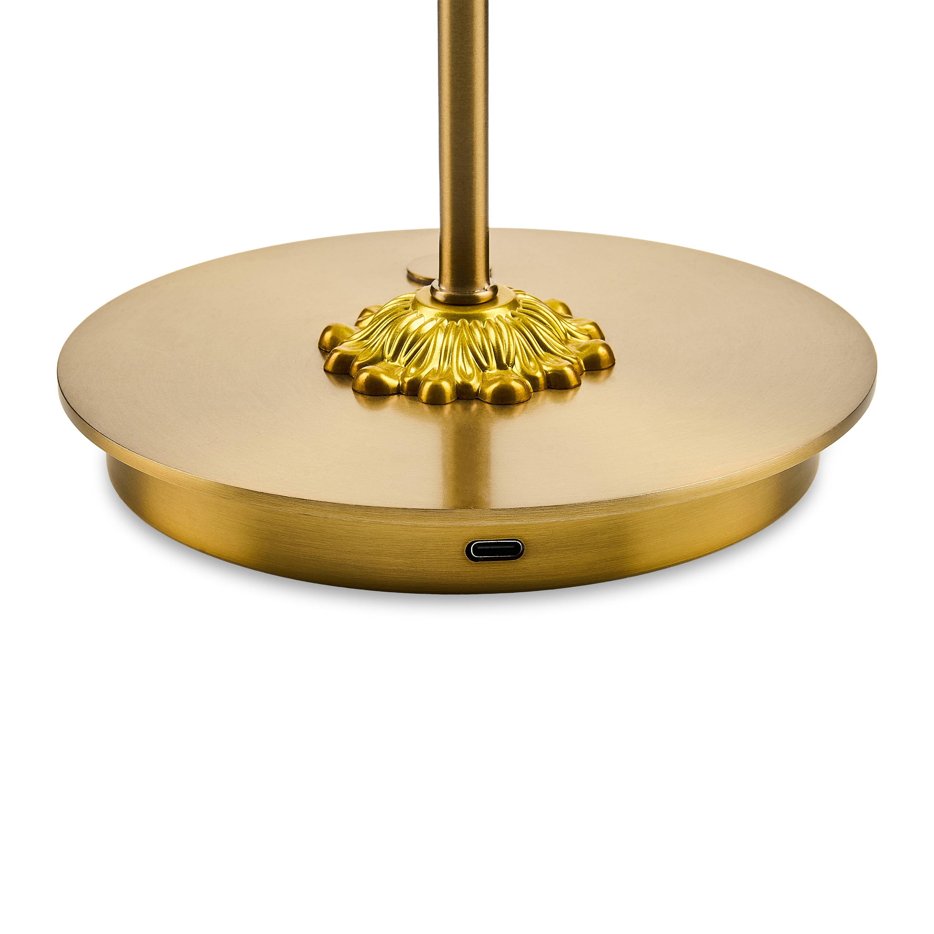 MacKenzie-Childs Emerald Check Led Rechargeable Dome Table Lamp
