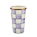 Violet Check 10 Ounce Tumbler