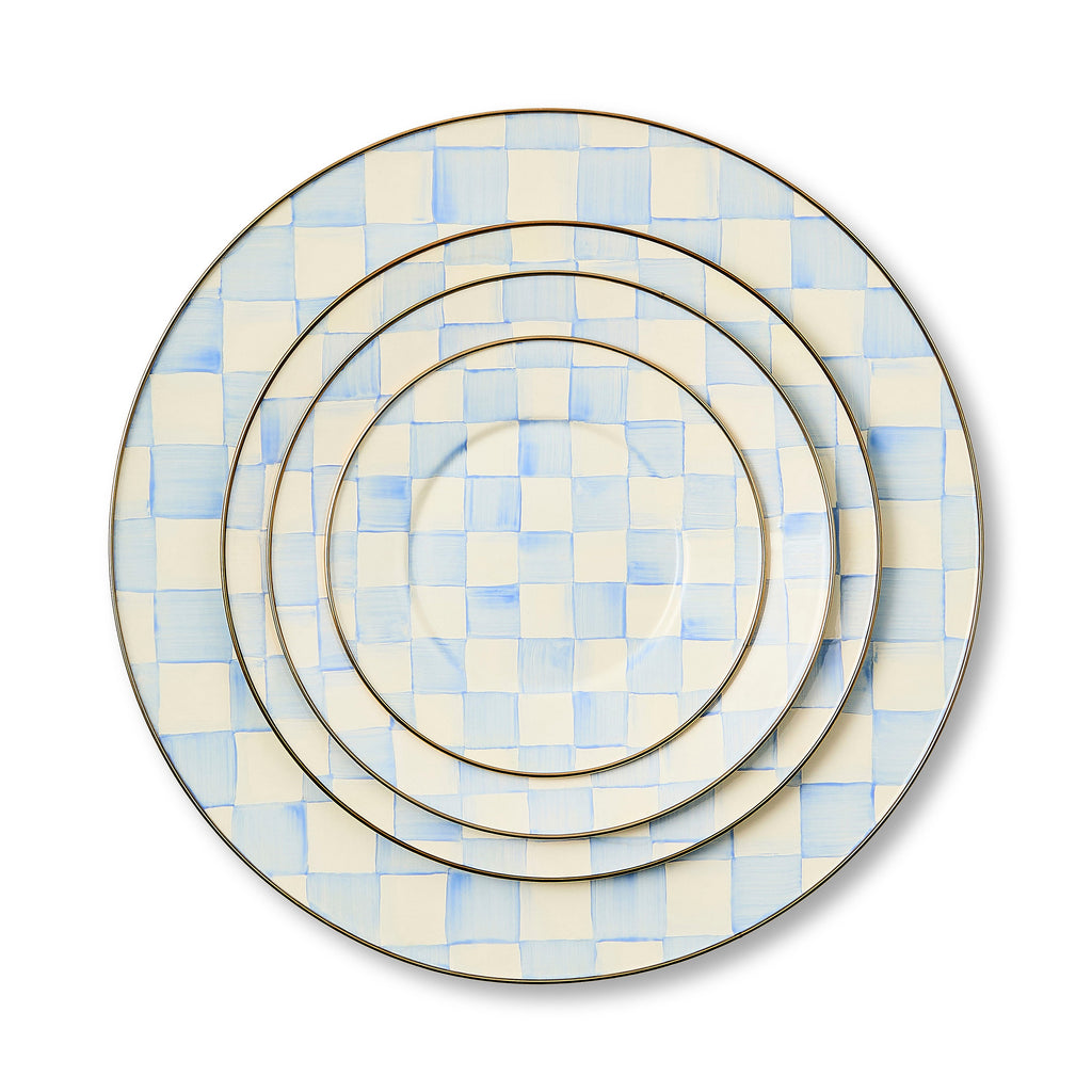 Sky Check Dinner Plate