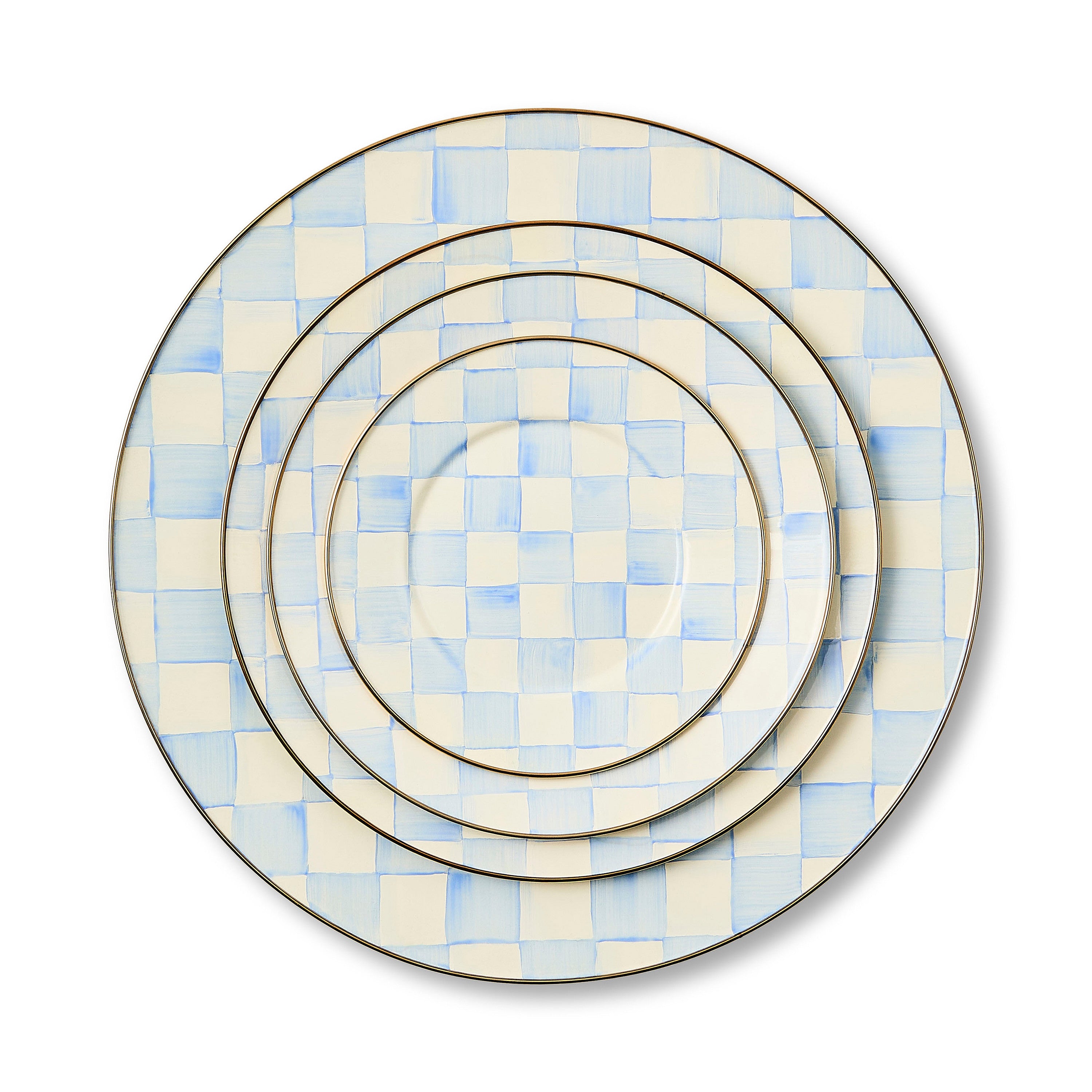 Sky Check Dinner Plate