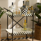 Courtly Check 2-Tier Kitchen Cart