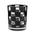 Black Check Acrylic Tumblers, Set of 4