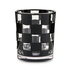 Black Check Acrylic Tumblers, Set of 4
