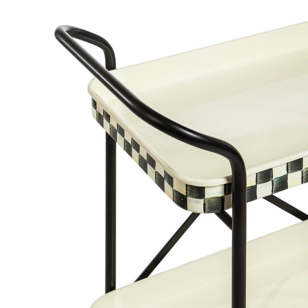 Courtly Check 2-Tier Kitchen Cart