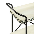 Courtly Check 2-Tier Kitchen Cart