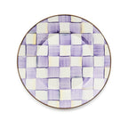 Violet Check Dinner Plate